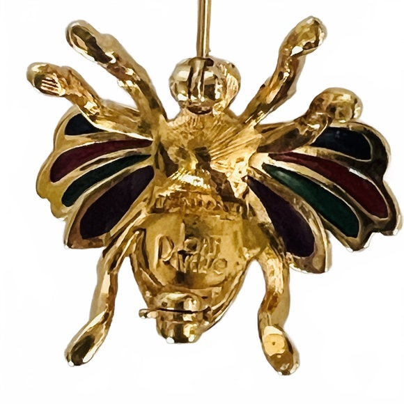 Joan Rivers Colorful Bee Brooch - Picture 5 of 8